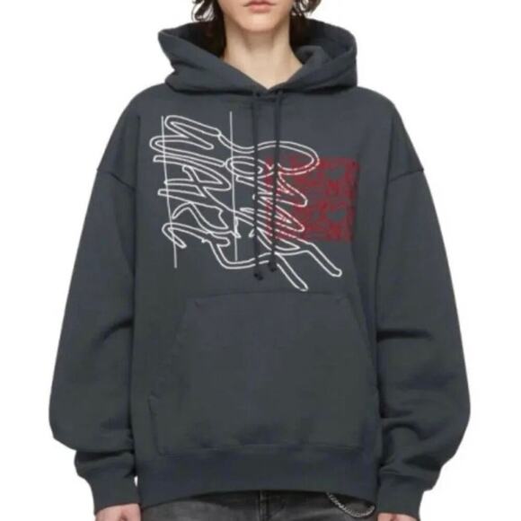 SomeWare Grey New Logo Hoodie, Size L, New with Tag MSRP $360 Rare Out of Print - Picture 4 of 10